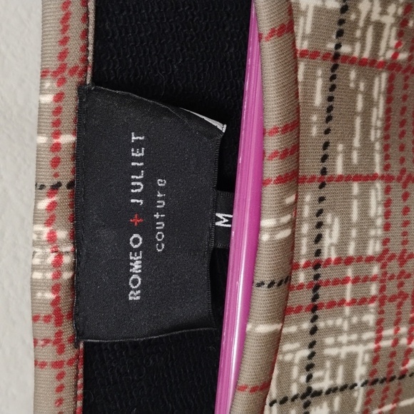 R&J COUTURE M BROWN+BLACK CHECKERED TOP - Picture 3 of 7